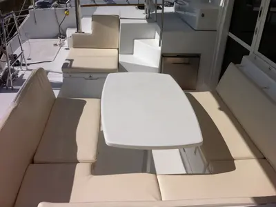 Deck of Evelina, a Lagoon 400 S2 catamaran at Općina Medulin, Croatia