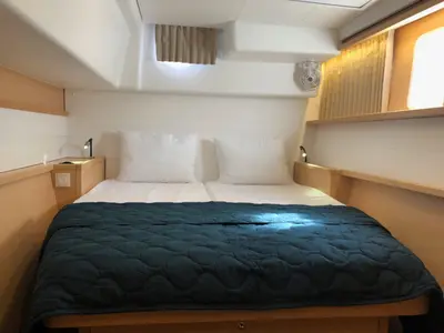 Cabin on Lagoon 450F built 2019 Generator, A/C, Watermaker, a Lagoon 450 Fly catamaran at Municipal Unit of Lefkada, Greece