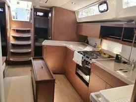 Galley of Anemos, a Beneteau Oceanis 46.1 sailboat at Volos, Greece