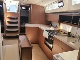 Galley of Anemos, a Beneteau Oceanis 46.1 sailboat at Volos, Greece