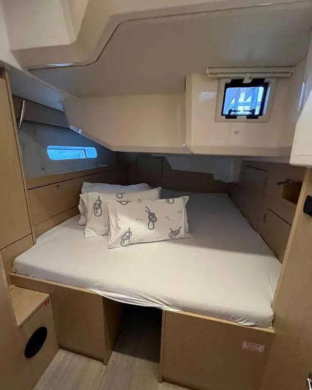 Cabin on Anjumi, a Bavaria C46 Ocean sailboat at Grad Biograd na Moru, Croatia