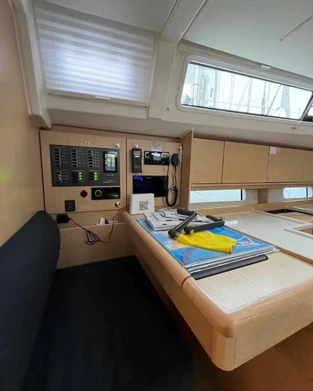 Cabin on Anjumi, a Bavaria C46 Ocean sailboat at Grad Biograd na Moru, Croatia