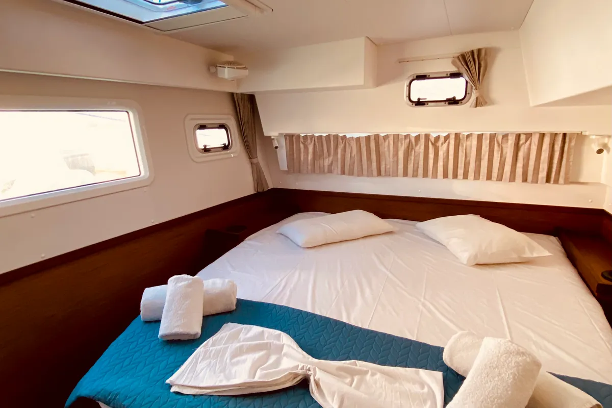 Cabin on Kaiki (Pax 10), a Lagoon 42 catamaran at Municipal Unit of Lefkada, Greece