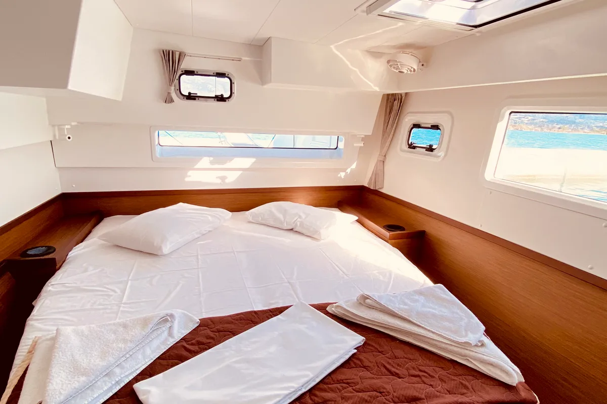 Cabin on Kaiki (Pax 10), a Lagoon 42 catamaran at Municipal Unit of Lefkada, Greece