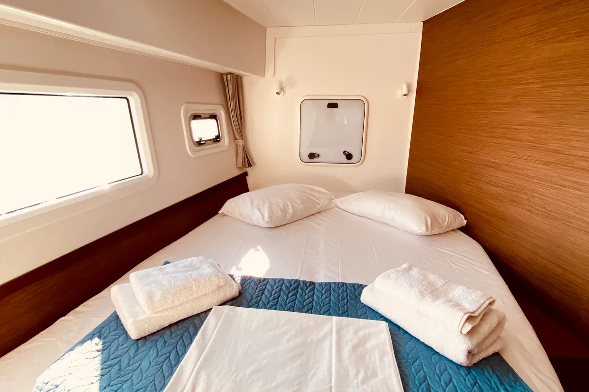 Cabin on Kaiki (Pax 10), a Lagoon 42 catamaran at Municipal Unit of Lefkada, Greece