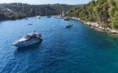 Exterior view of Marta V, a Grginić jahte Mirakul 40 motor yacht at Split, Croatia
