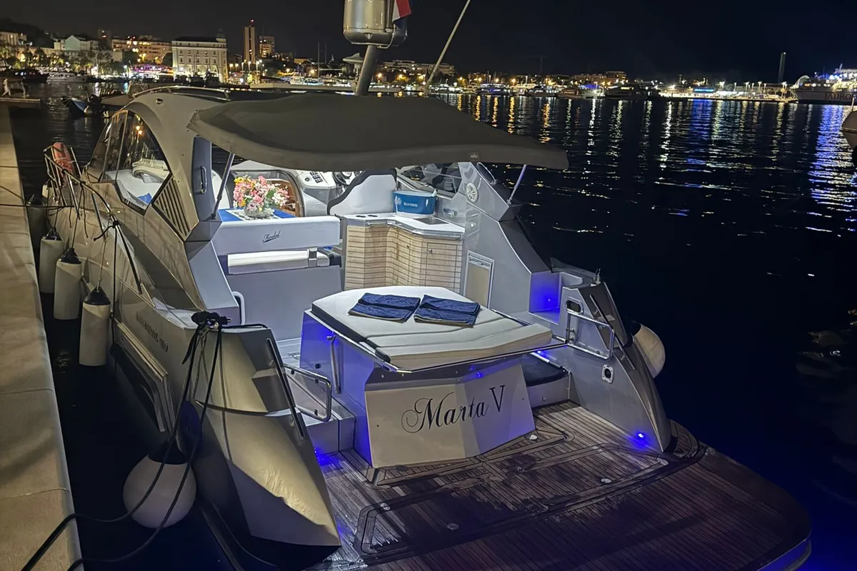 Exterior view of Marta V, a Grginić jahte Mirakul 40 motor yacht at Split, Croatia