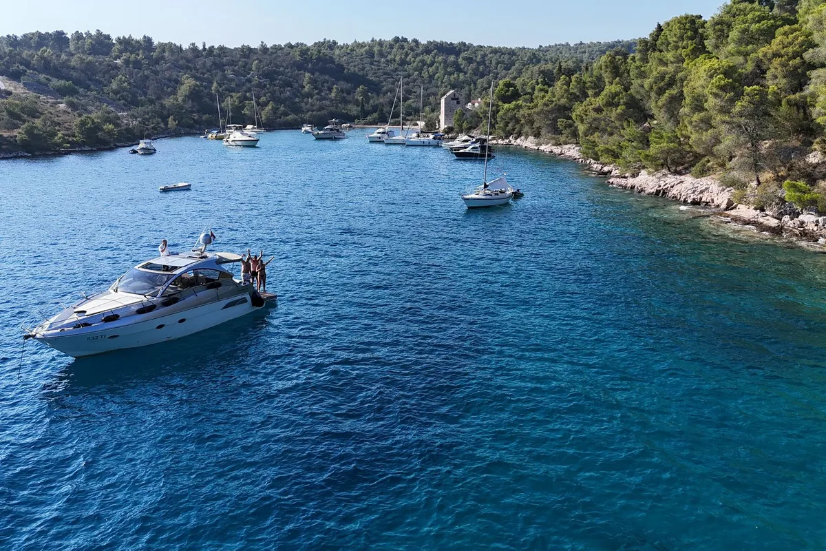 Exterior view of Marta V, a Grginić jahte Mirakul 40 motor yacht at Split, Croatia