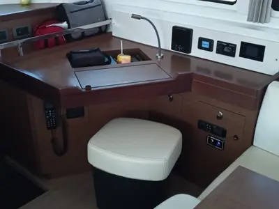 Salon of Selene | A/C generator watermaker, a Lagoon 46 catamaran at Municipal Unit of Anaktorio, Greece