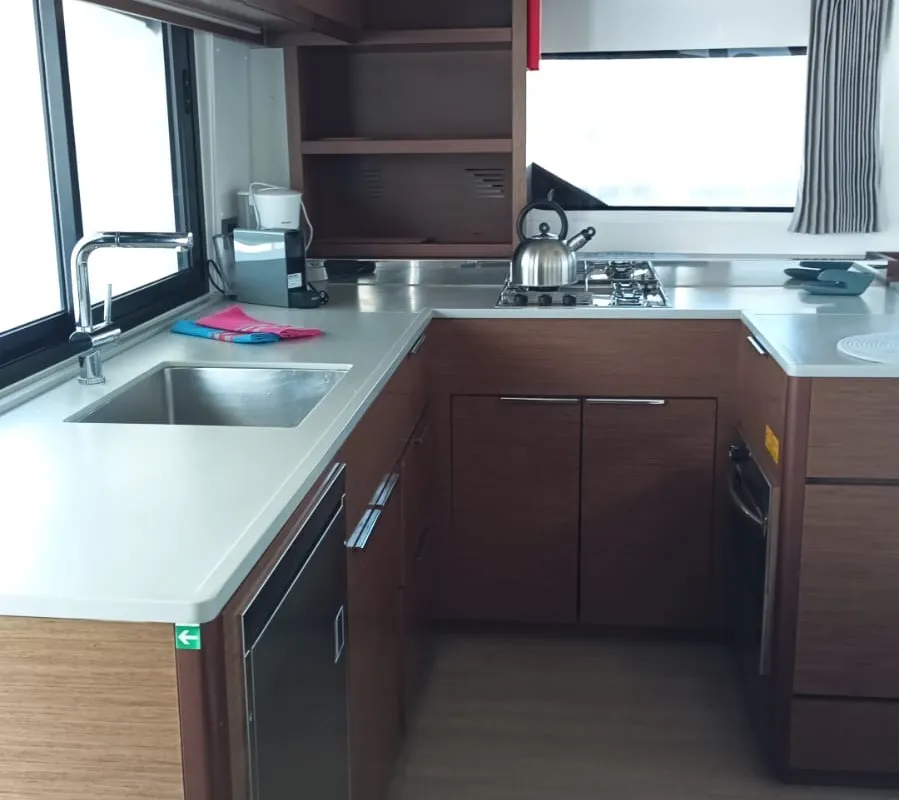 Galley of Selene | A/C generator watermaker, a Lagoon 46 catamaran at Municipal Unit of Anaktorio, Greece