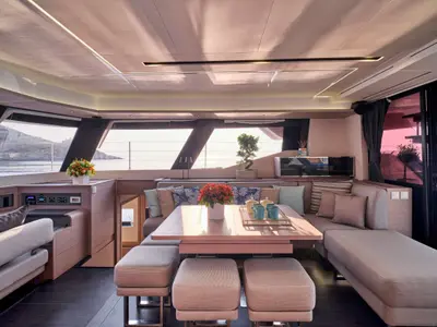 Aphaea, a Fountaine Pajot Alegria 67 catamaran at Municipal Unit of Nea Peramos, Greece