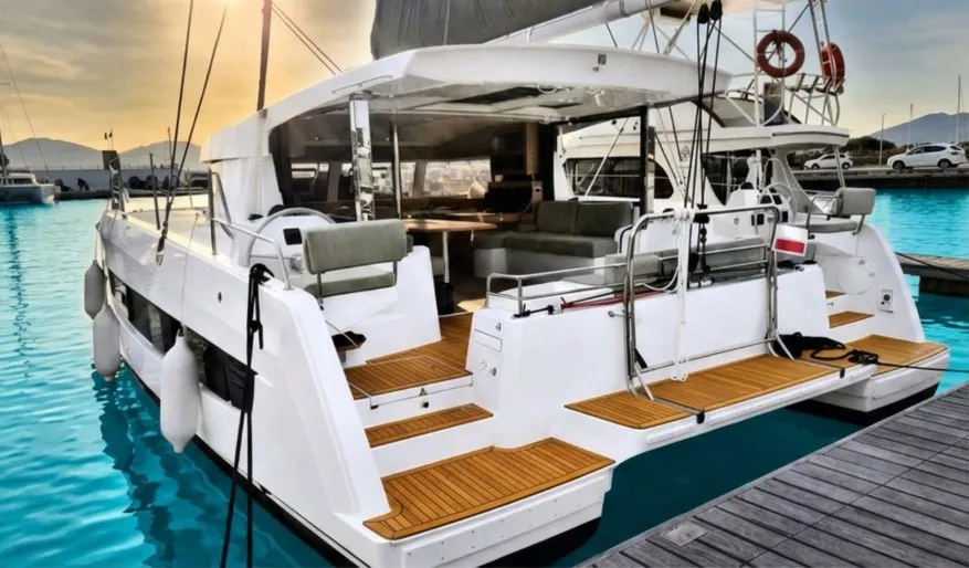 Comfort, a Bali Catsmart catamaran at Alameda, United States
