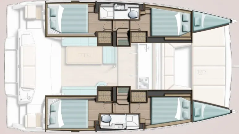 Comfort, a Bali Catsmart catamaran at Alameda, United States