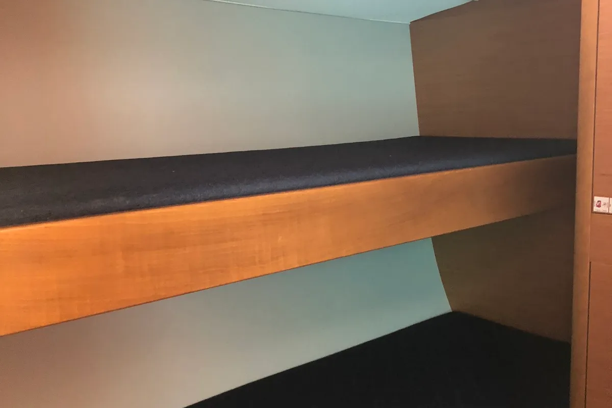 Cabin on Silente, a Dufour 56 Exclusive sailboat at Olbia, Italy