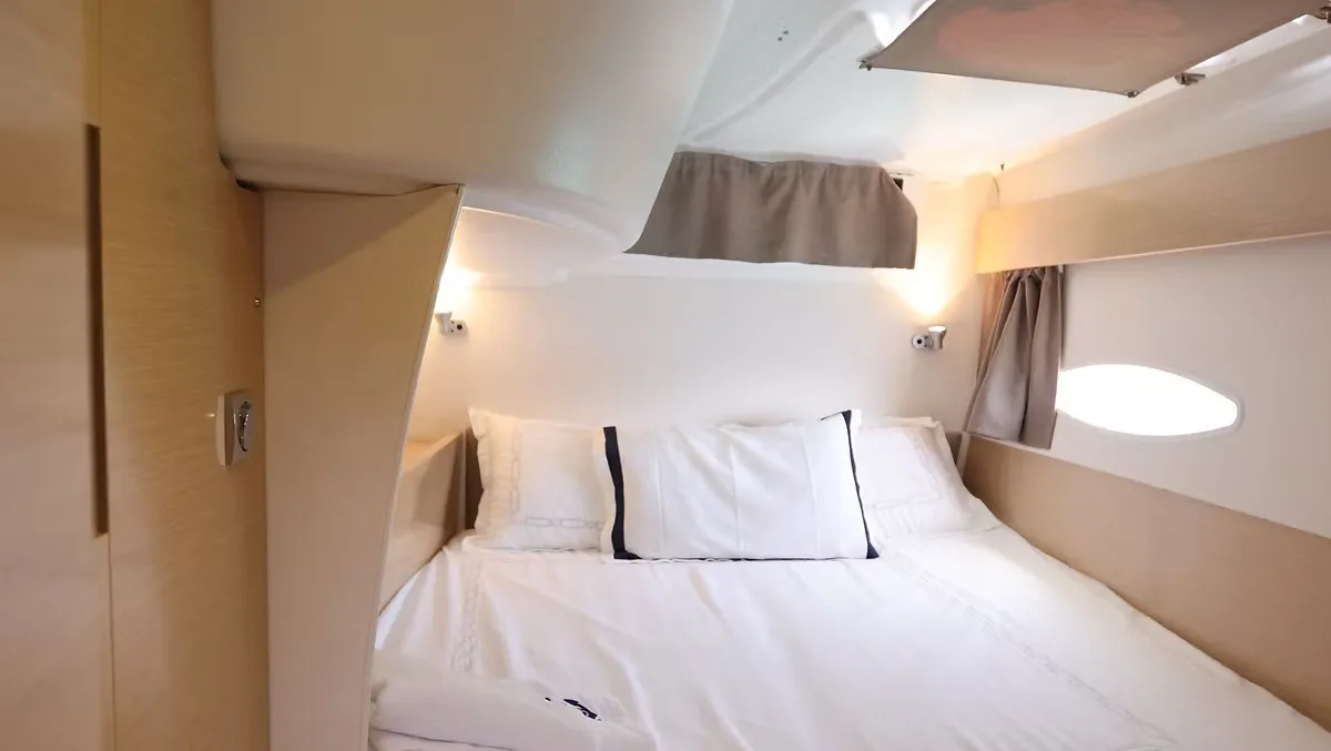 Romeo and Juliet, a Fountaine Pajot Lipari 41 catamaran at Bodrum, Turkey