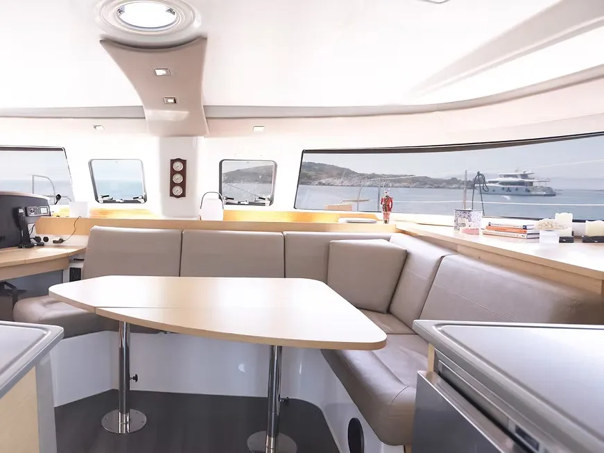 Romeo and Juliet, a Fountaine Pajot Lipari 41 catamaran at Bodrum, Turkey