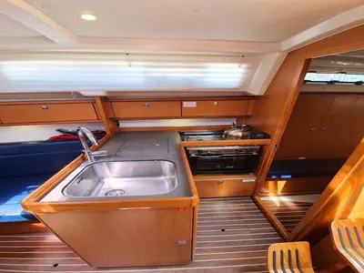 Galley of Fei Jian, a Bavaria Cruiser 33 sailboat at Mai Khao, Thailand