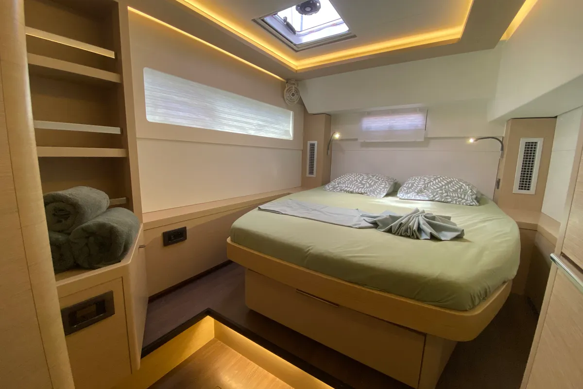 Cabin on Dare 1, a Lagoon 46 catamaran at Alameda, United States