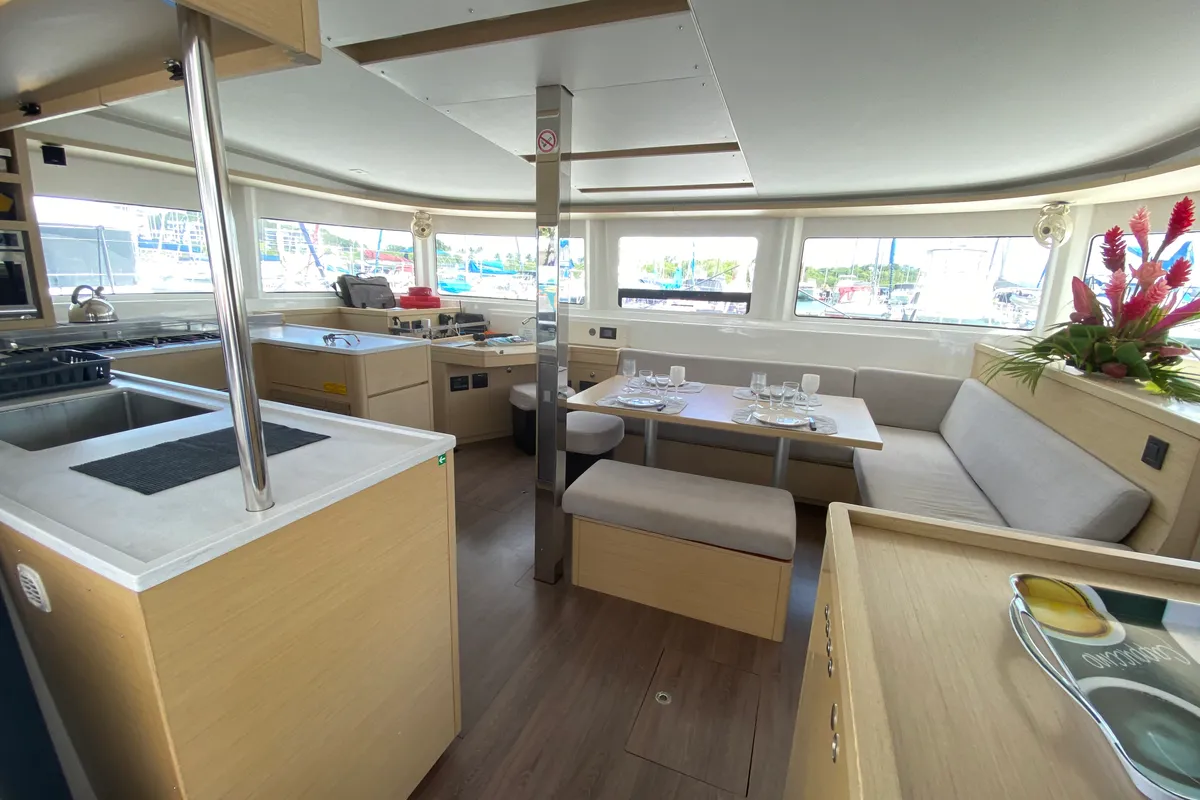 Galley of Dare 1, a Lagoon 46 catamaran at Alameda, United States