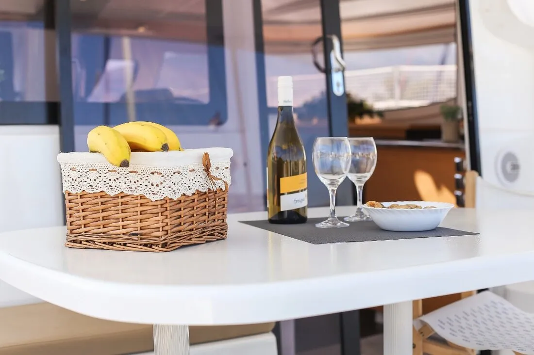 My Way, a Fountaine Pajot Lipari 41 catamaran at Kaş, Turkey