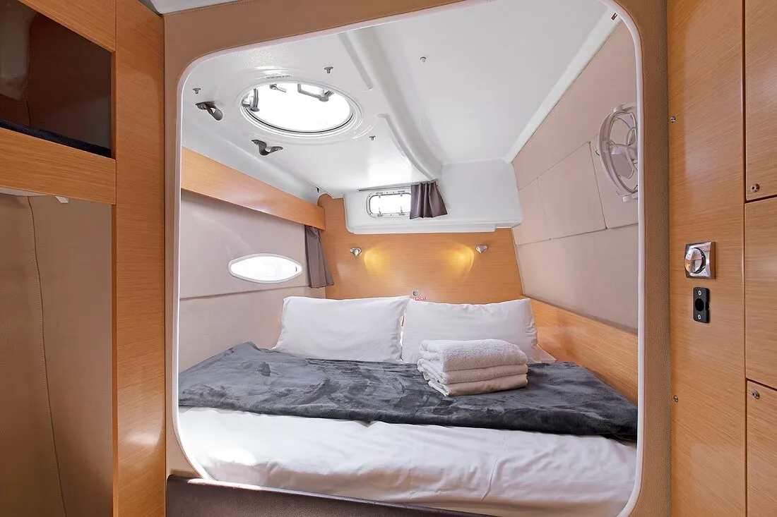 Cabin on My Way, a Fountaine Pajot Lipari 41 catamaran at Kaş, Turkey