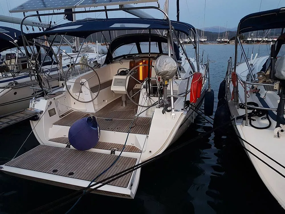 Marea, a Bavaria Cruiser 41 sailboat at Lefkada, Greece