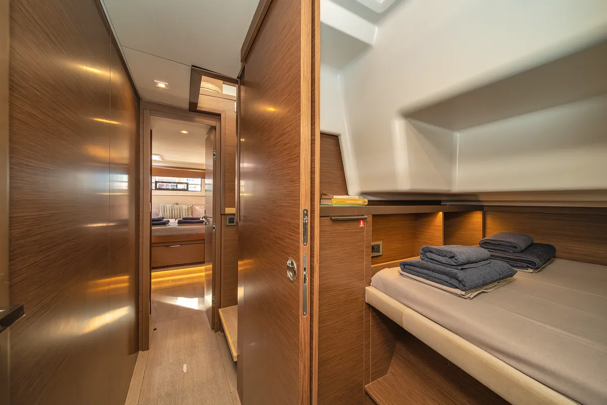Cabin on Spiros (ONLY SKIPPERED), a Lagoon 50 catamaran at Athens, Greece
