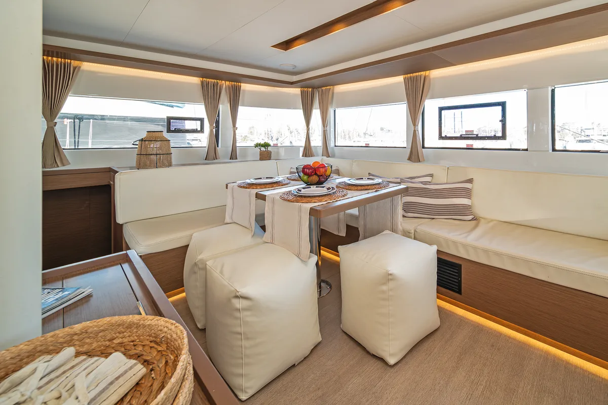 Salon of Spiros (ONLY SKIPPERED), a Lagoon 50 catamaran at Athens, Greece