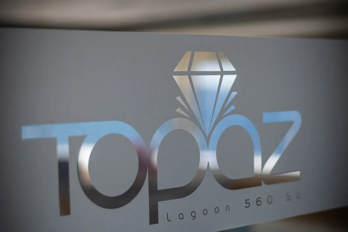 Topaz, a Lagoon 560 catamaran at Split, Croatia