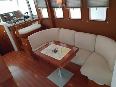Salon of Skitnica, a Beneteau Swift Trawler 42 motor yacht at Zadar, Croatia