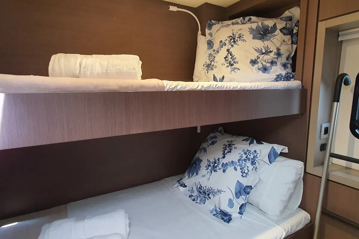 Cabin on AMAZIGH, a Bali 4.6 catamaran at Sitges, Spain