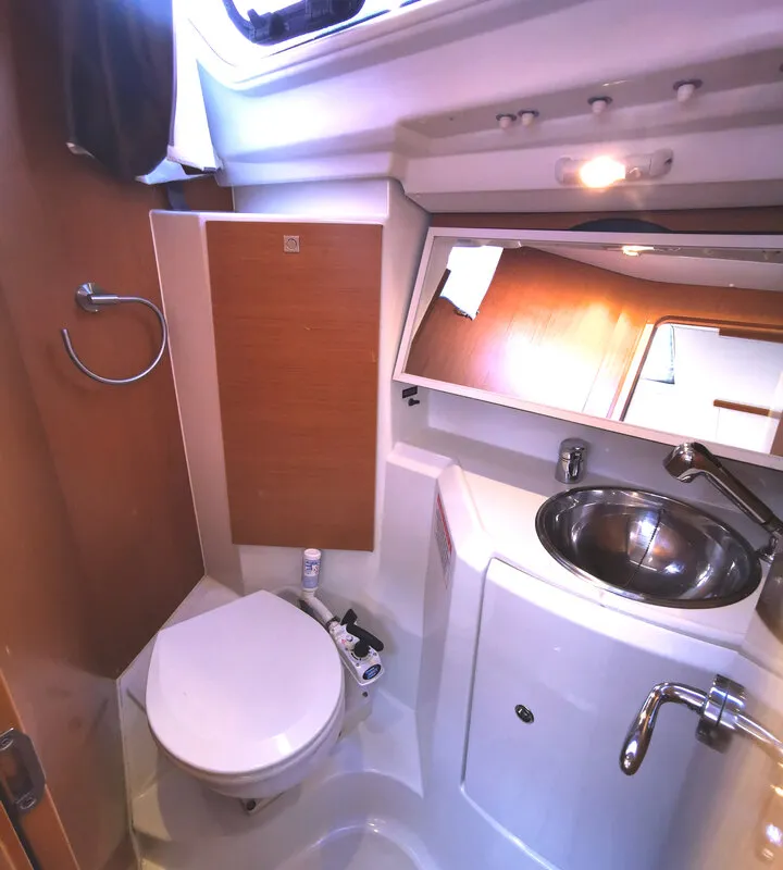 Head on Mia, a Jeanneau Sun Odyssey 36i sailboat at Novi Vinodolski, Croatia