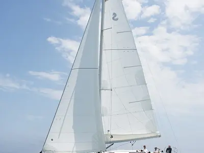 Exterior view of Madelon, a Beneteau Oceanis 40.1 sailboat at Alameda, United States