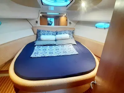 Cabin on Norah, a Sessa Dorado 32 motorboat at Zadar, Croatia