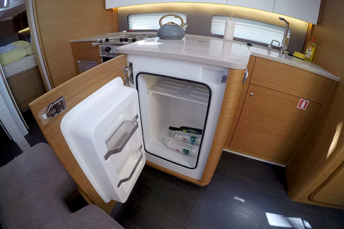 Galley of Anita, a Dufour 41 sailboat at Grad Šibenik, Croatia
