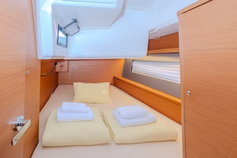 Cabin on Anita, a Dufour 41 sailboat at Grad Šibenik, Croatia
