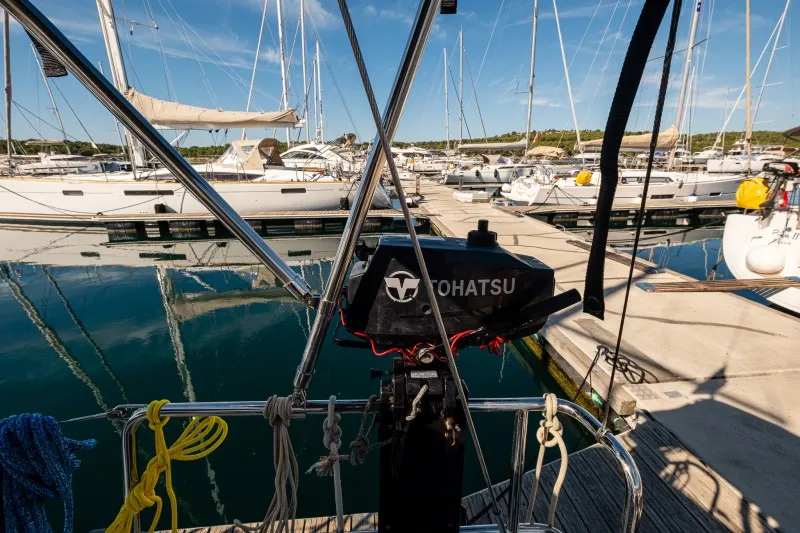 Salon of Anita, a Dufour 41 sailboat at Grad Šibenik, Croatia