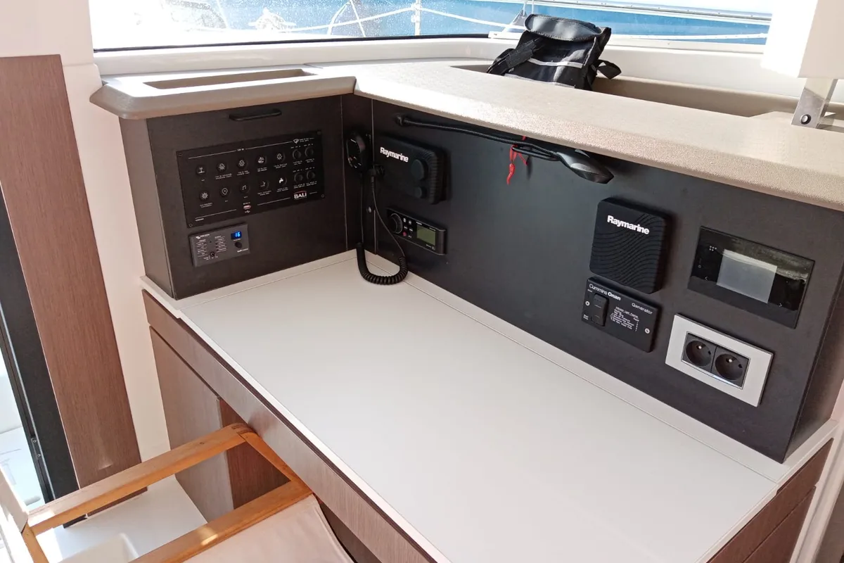 aMare, a Bali 4.2 catamaran at Capo d'Orlando, Italy