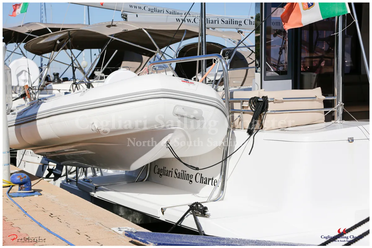 Rena Majore, a Bali 4.1 catamaran at Cagliari, Italy