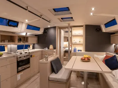 Galley of Sunsail 46.4 Premium, a Beneteau Oceanis 46.1 sailboat at Općina Marina, Croatia