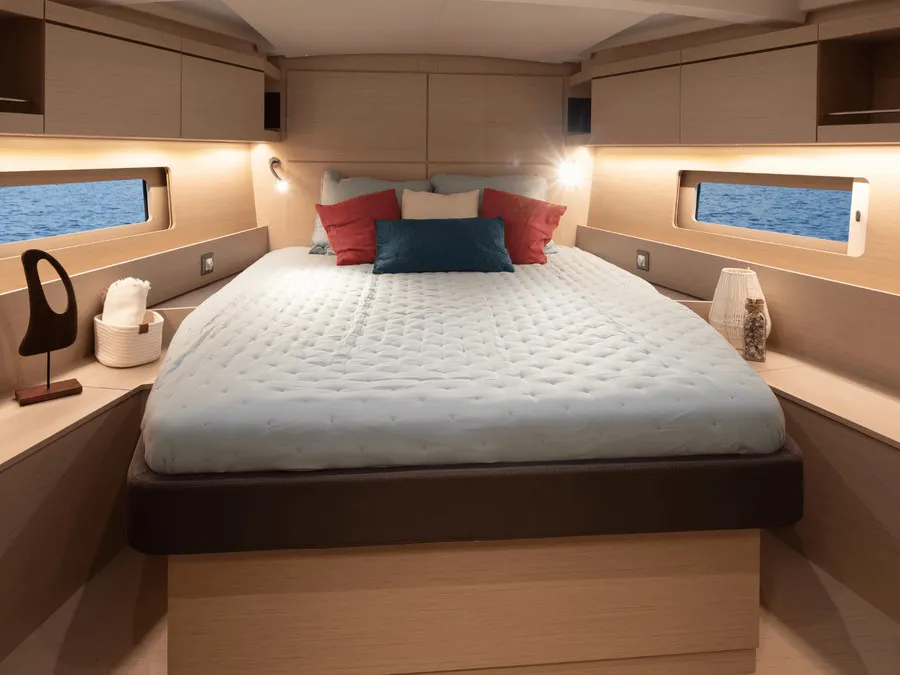Cabin on Sunsail 46.4 Premium, a Beneteau Oceanis 46.1 sailboat at Općina Marina, Croatia