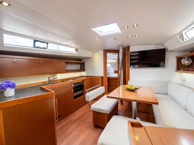 Salon of Nesi 2, a Beneteau Oceanis 45 sailboat at Grad Kaštela, Croatia