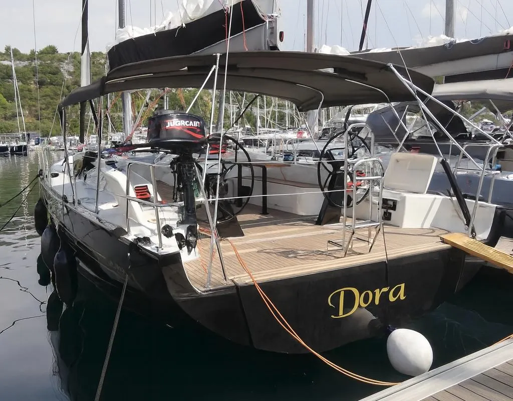 Dora, a More 55 sailboat at Seget Donji, Croatia