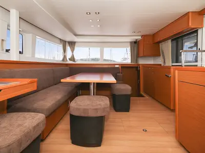 Salon of Fortuna, a Lagoon 450 catamaran at Pirovac, Croatia