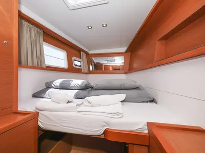 Cabin on Fortuna, a Lagoon 450 catamaran at Pirovac, Croatia