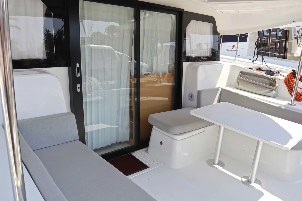 STARFISH, a Excess 11 catamaran at Parikia, Greece