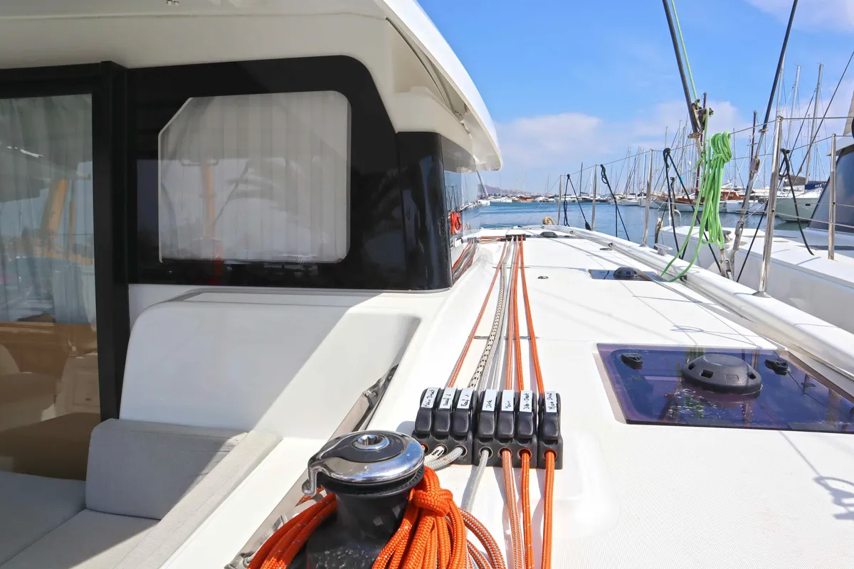 STARFISH, a Excess 11 catamaran at Parikia, Greece