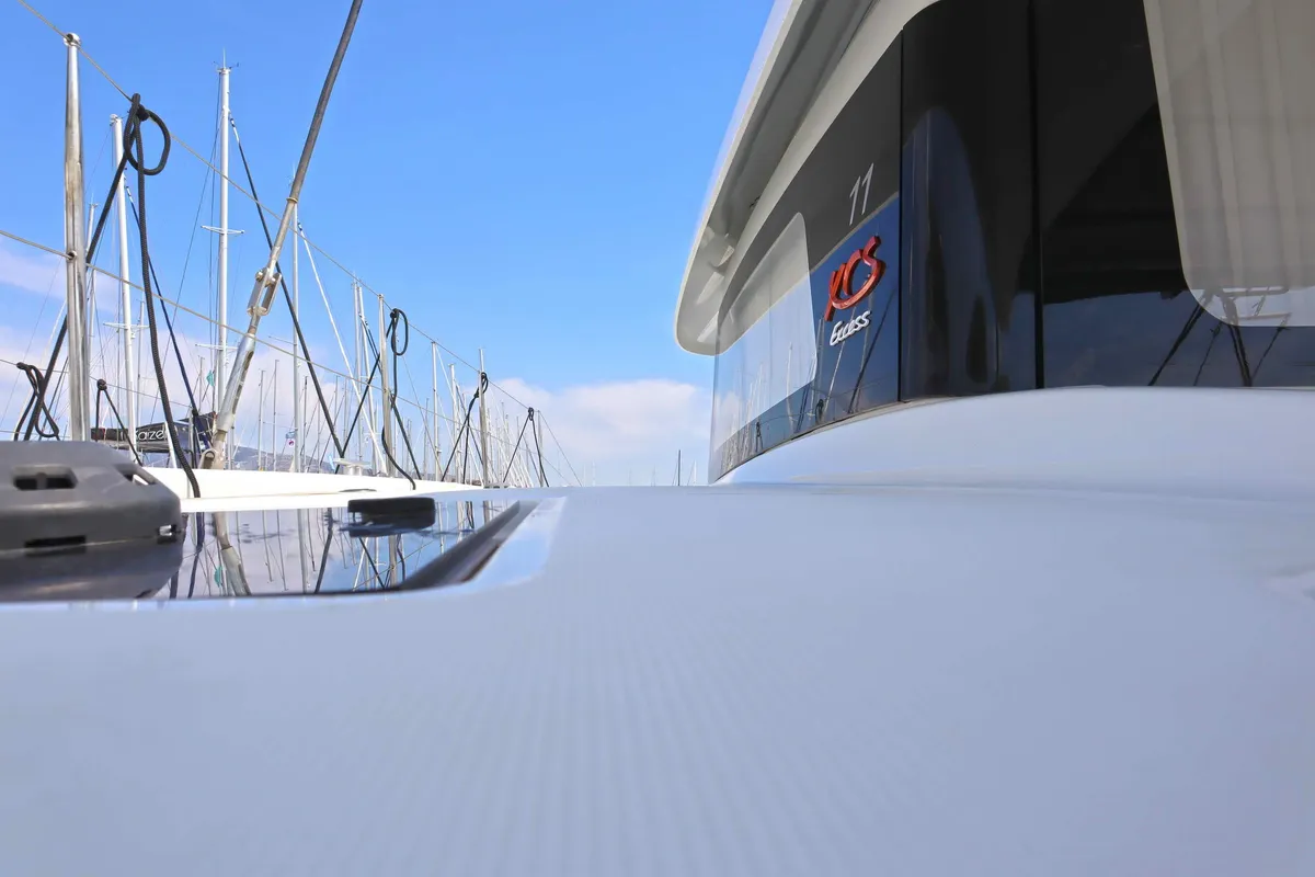 STARFISH, a Excess 11 catamaran at Parikia, Greece