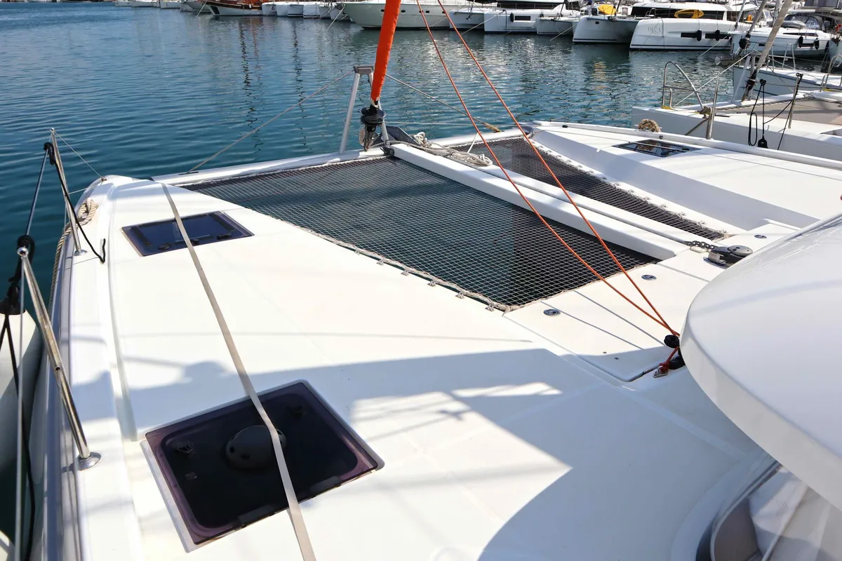 STARFISH, a Excess 11 catamaran at Parikia, Greece