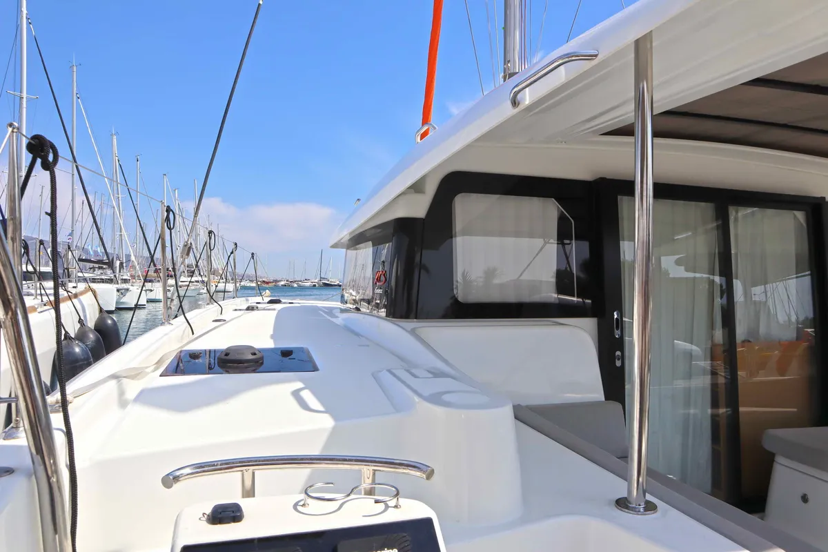 STARFISH, a Excess 11 catamaran at Parikia, Greece